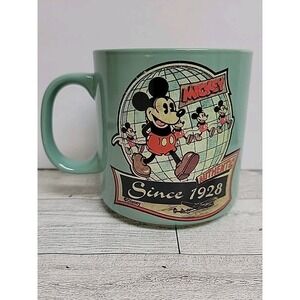 Mickey Mouse Since 1928 Euro Disney Green Mug 10 Oz